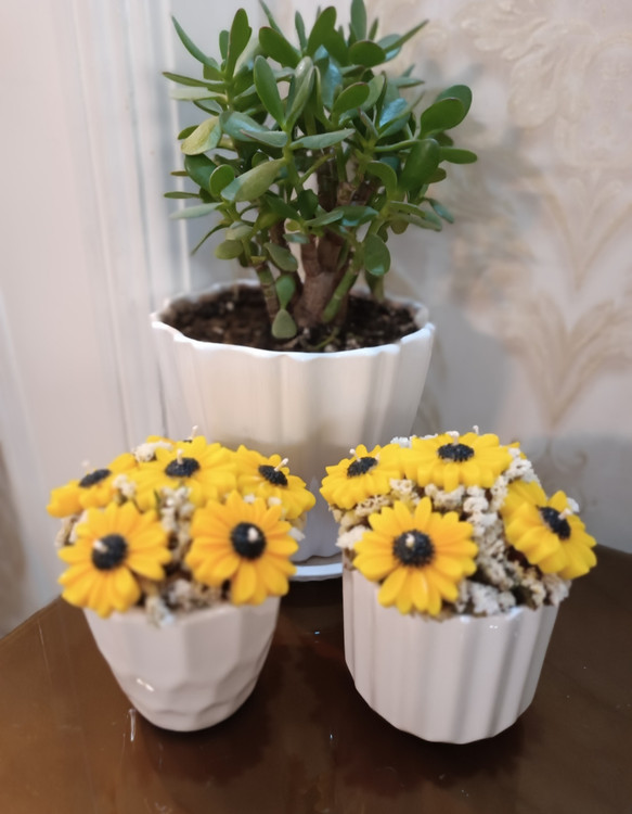 گلدان شمع افتابگردون