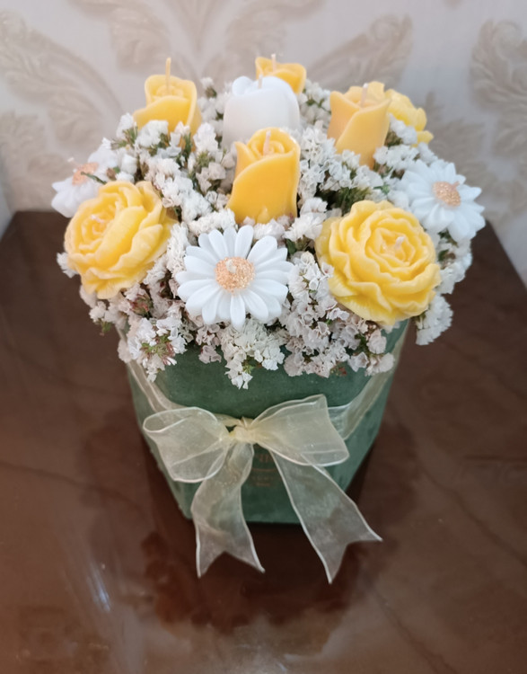 باکس گل شمع