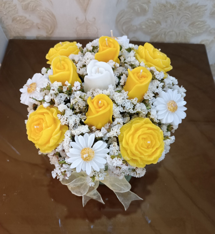 باکس گل شمع